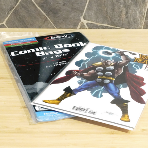 Modern / Current Comic Book Thick Resealable Bags (100pk) Modern / Current Comic Book Thick Resealable Bags (100pk)