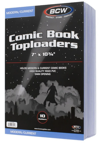 Modern / Current Comic Book Toploader Holder (10pk) Modern / Current Comic Book Toploader Holder (10pk)