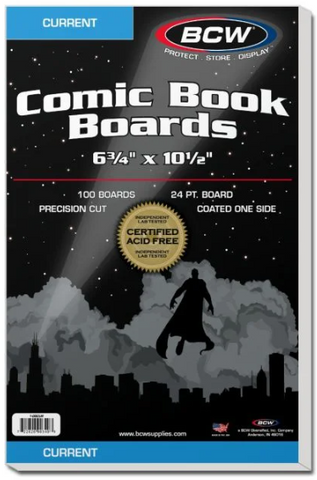 Current Comic Book Backer Boards (100pk) Current Comic Book Backer Boards (100pk)