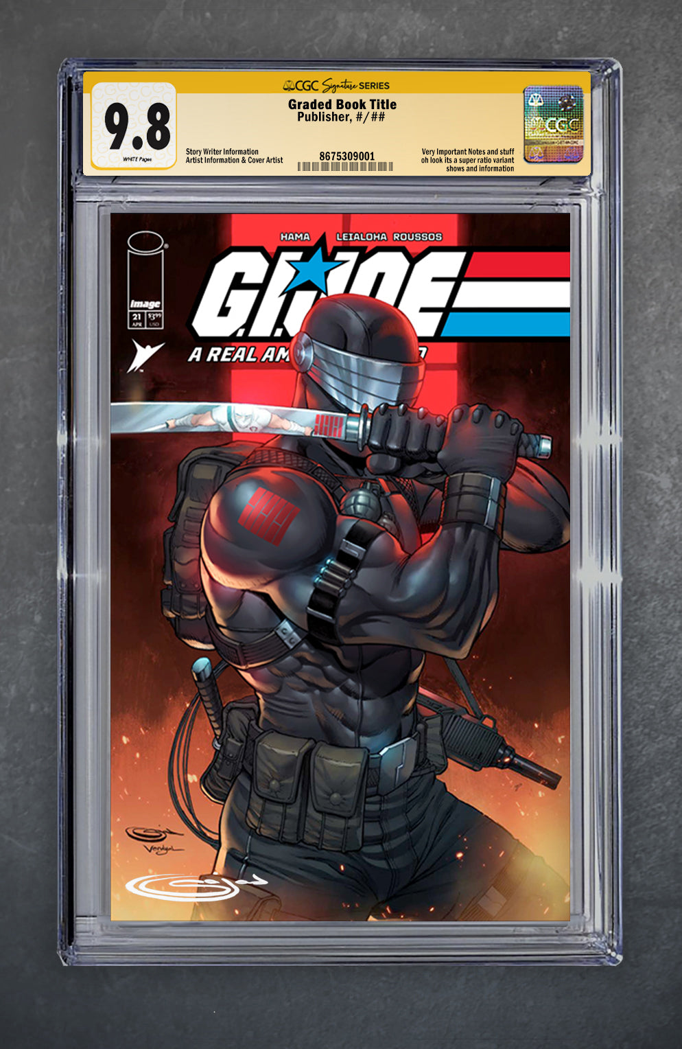 G.I. Joe A Real American Hero Silent Missions Editions 21 CGC Signature Series 9.8 Sajad Shah Variant A Trade LTD 750 [4/15/25]