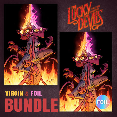 The Lucky Devil's #1 Brett Bean PCB HOBBY Variant Cvr A Virgin + Cvr B Virgin Foil Bundle [1/8/25]