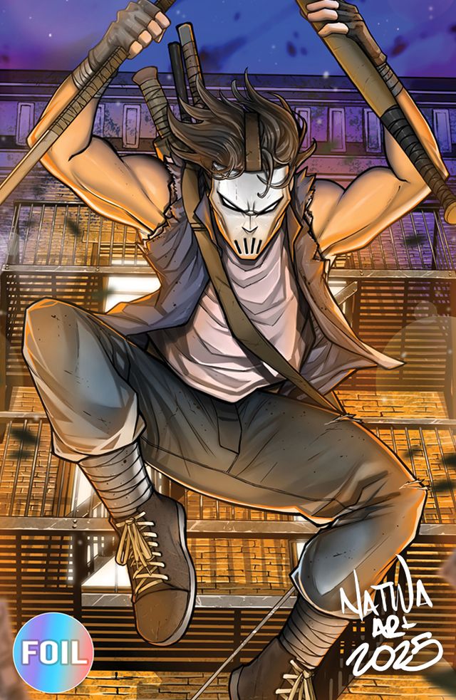 TMNT: Casey Jones 3 Nate Melendez ***SIGNED*** Variant B Virgin Foil LTD 500 [12/17/25]