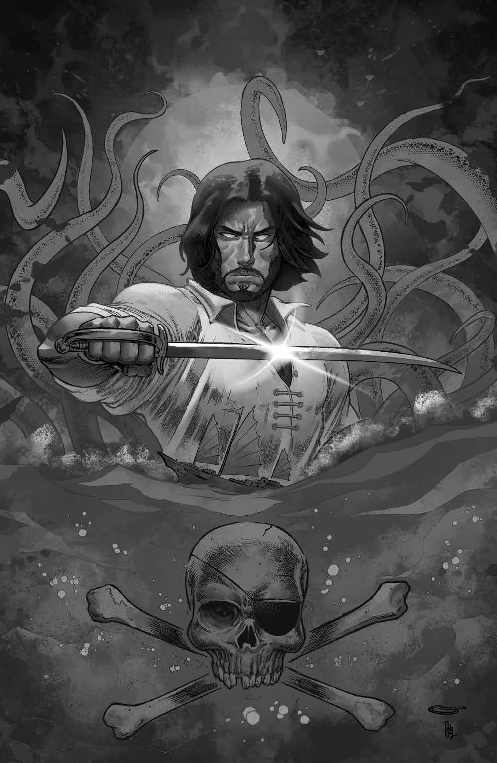 BRZRKR: The Bleeding Tide 1 Sajad Shah Variant C Sketch LTD 250 [11/26/25]