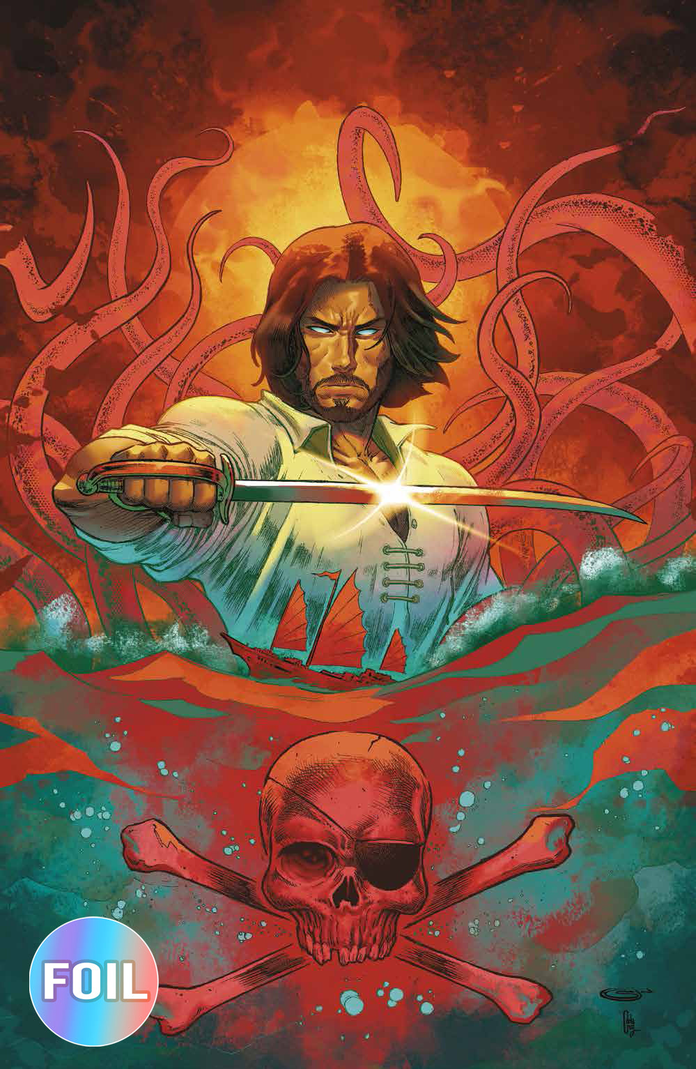 BRZRKR: The Bleeding Tide 1 Sajad Shah Variant B Virgin Foil LTD 500 [11/26/25]