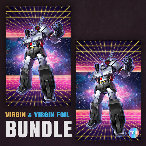 Transformers 19 Raymond Gay BUNDLE Variant A Virgin and B Virgin Foil [4/9/25] Retro 80's MEGATRON