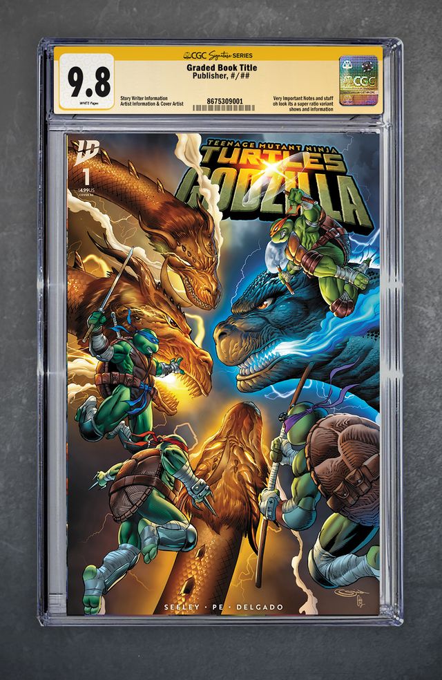 TMNT X Godzilla 1 CGC Signature Series 9.8 Sajad Shah Variant A Trade LTD 500 [11/12/25]