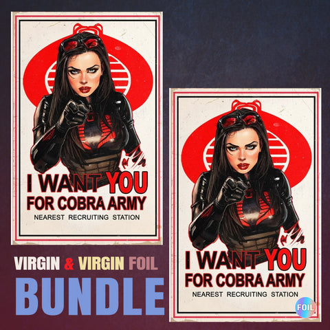 G.I. Joe 317 Cedric Poulat BUNDLE Variant A Virgin + Variant B Virgin Spot Foil [6/4/25]