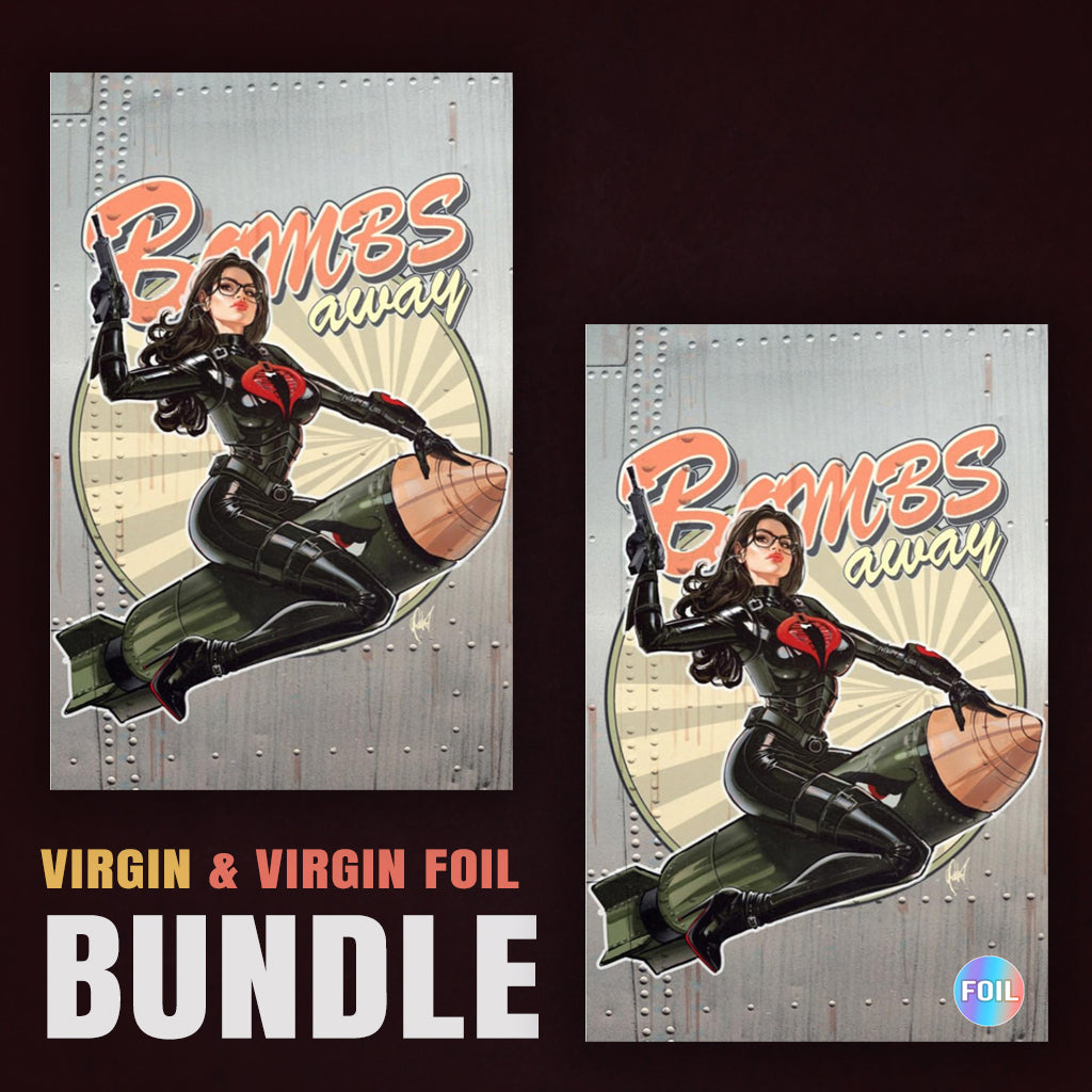 G.I. Joe 316 Cedric Poulat BUNDLE Variant A Virgin and Variant B Virgin Spot Foil [5/7/25]
