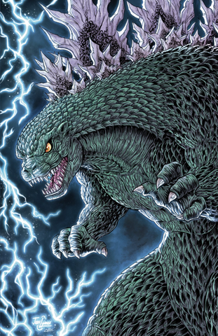 Godzilla's Monsterpiece Theatre Presents: Godzilla's the Odyssey #1 Josh C Lyman Variant A Virgin LTD 500 [6/10/26]
