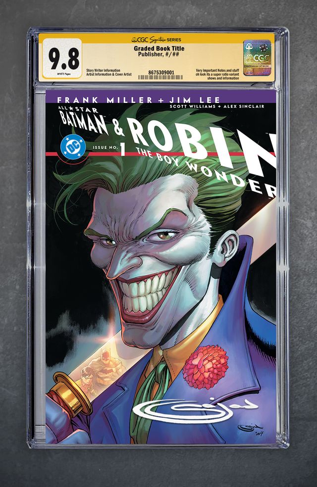 All-Star Batman and Robin, The Boy Wonder 1 Facsimile Edition CGC Signature Series 9.8 Sajad Shah Variant A Trade LTD 250 [12/3/25]