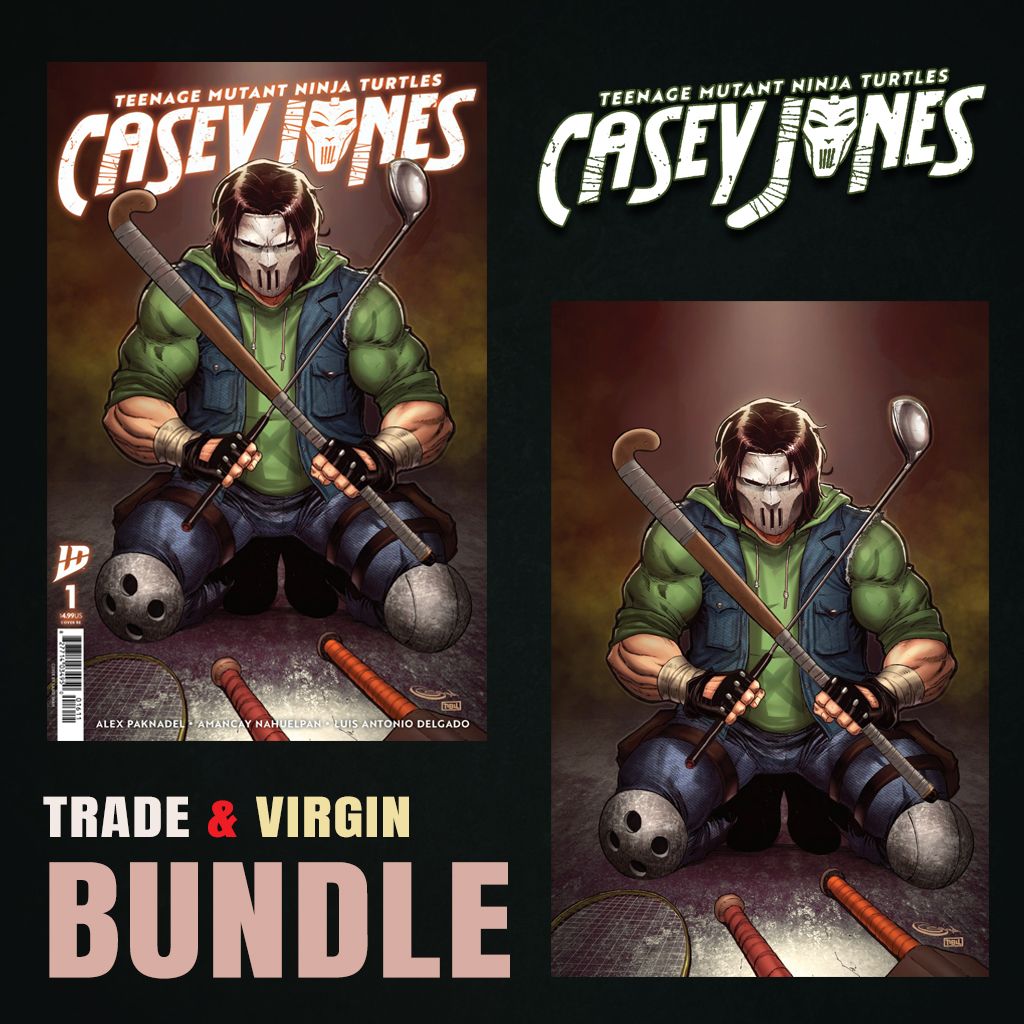 Teenage Mutant Ninja Turtles: Casey Jones #1 Sajad Shah BUNDLE Variant A Trade + B Virgin [9/17/25]