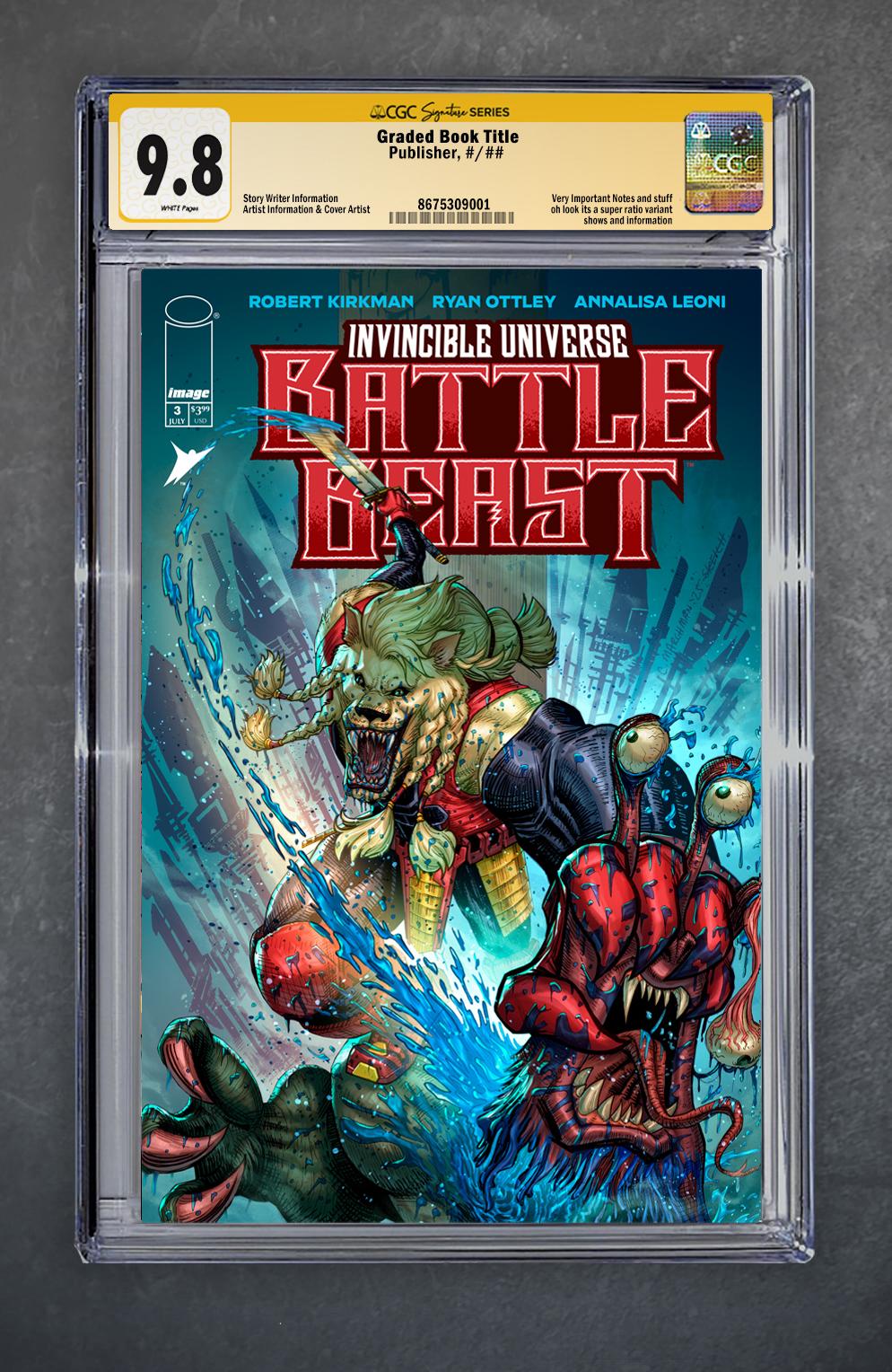 Invincible Universe: Battle Beast #3 CGC Signature Series 9.8 Chris Marchman Variant A Trade LTD 1000 [7/23/25]