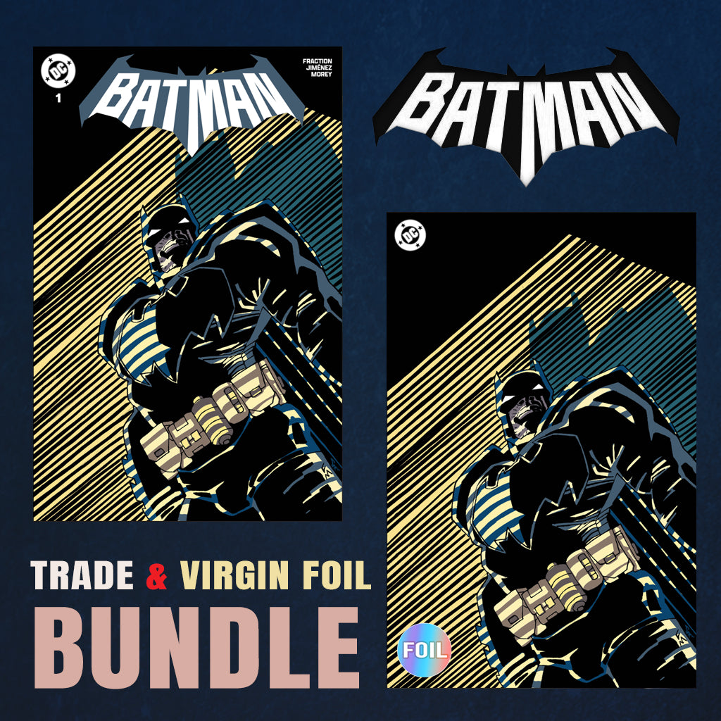Batman 1 Frank Miller BUNDLE Variant A Trade + B Virgin Foil [10/9/25]