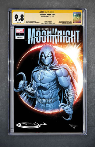 Marc Spector: Moon Knight #1 CGC Signature Series 9.8 Sajad Shah Variant A Trade LTD 3000 [2/11/26]