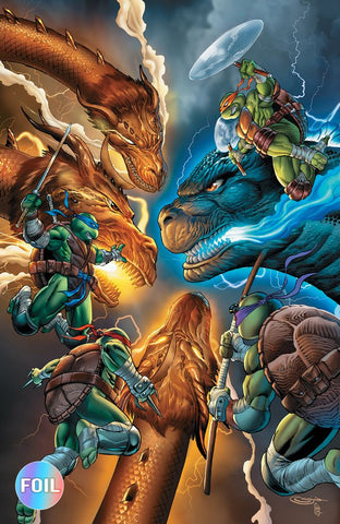TMNT X Godzilla 1 Sajad Shah Variant B Virgin Foil LTD 500 [11/12/25]
