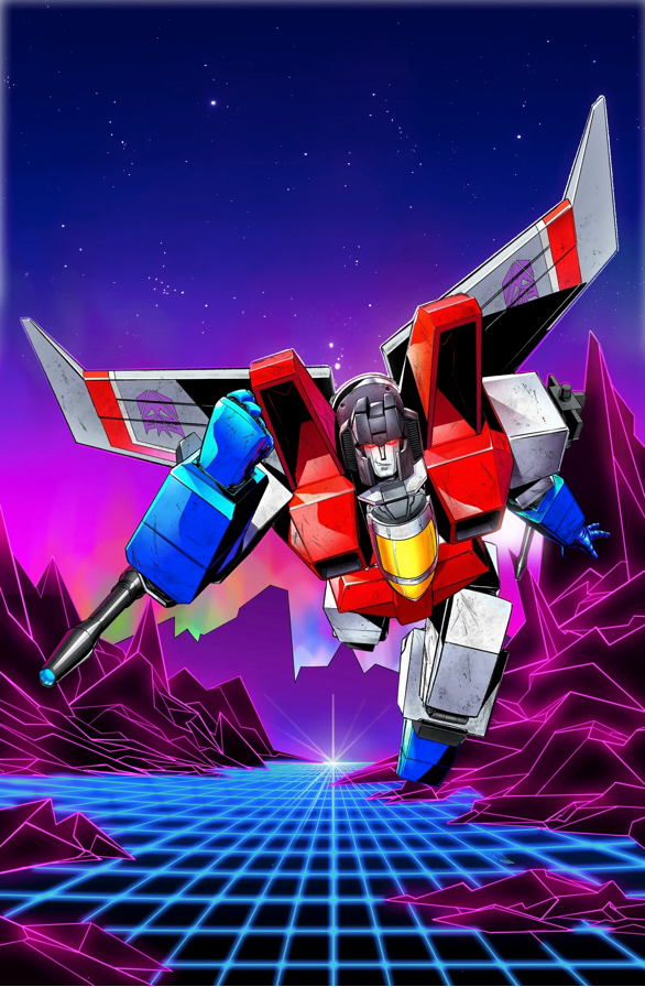 Transformers #18 Raymond Gay Variant B Virgin Foil LTD 750 [3/12/25] 80's STARSCREAM