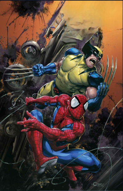 Spider-Man & Wolverine 1 Clayton Crain 1:100 Variant Cover [5/21/25]