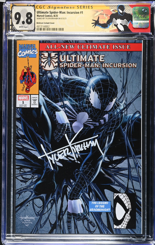 Ultimate Spider-Man: Incursion #1 CGC Signature Series 9.8 with Custom Label Tyler Kirkham Variant A Trade LTD 3000 [6/4/25]