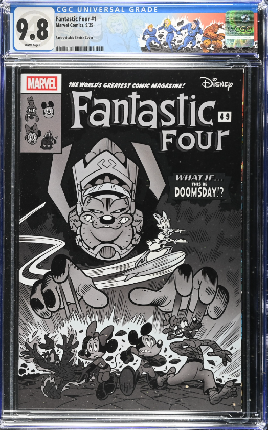 Fantastic Four 1 CGC Universal Series 9.8 Custom Fantastic Four Label Lorenzo Pastrovicchio Variant Cover [7/9/25]