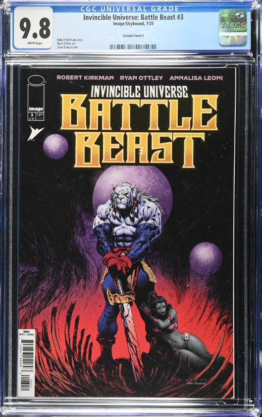Invincible Universe: Battle Beast #3 CGC Universal Series 9.8 Liam Sharp 1:50 Ratio Variant E [7/16/25]