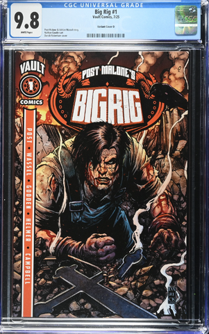 Post Malone's Big Rig #1 CGC Universal Series 9.8 Darick Robertson 2:25 Ratio Variant Cover D [7/16/25]