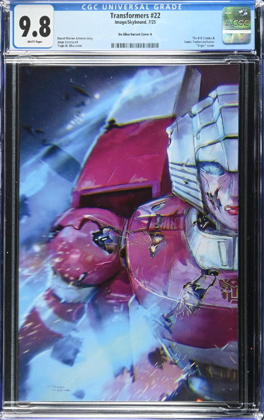 Transformers 22 CGC Universal Series 9.8 Tiago Da Silva Variant A Virgin LTD 750 [7/9/25]