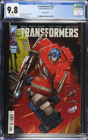 Transformers 22 CGC Universal Series 9.8 David Nakayama 1:10 Ratio Variant Cover C [7/9/25]