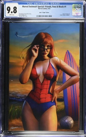 Marvel Swimsuit Special: Friends, Foes & Rivals 1 CGC Universal Series 9.8 Shannon Maer Variant B Virgin LTD 1000 [7/9/25]