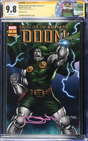 Bring on the Bad Guys: Doom 1 CGC Signature Series 9.8 Custom Doctor Doom Label Sajad Shah Variant A Trade LTD 3000 [6/18/25]