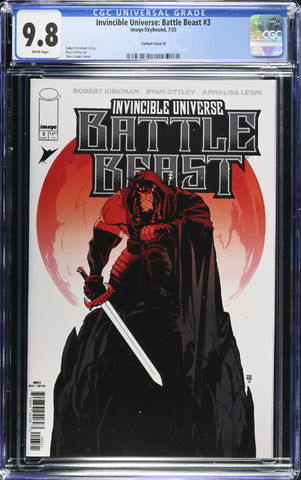 Invincible Universe: Battle Beast #3 CGC Universal Series 9.8 Tonci Zonjic 1:25 Ratio Variant D [7/16/25]