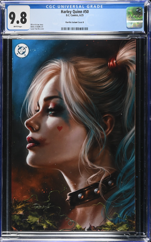 Harley Quinn 50 CGC Universal Series 9.8 Lucio Parillo Variant B Virgin LTD 1000 [4/23/25]