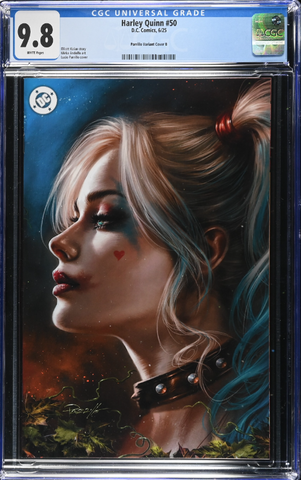 Harley Quinn 50 CGC Universal Series 9.8 Lucio Parillo Variant B Virgin LTD 1000 [4/23/25]