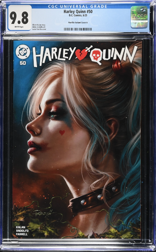 Harley Quinn 50 CGC Universal Series 9.8 Lucio Parillo Variant A Trade LTD 3000 [4/23/25]