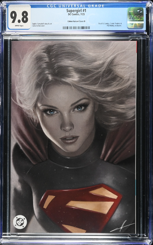 Supergirl 1 CGC Universal Series 9.8 Carla Cohen Variant B Virgin LTD 1000 [5/14/25]