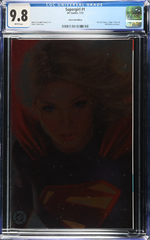 Supergirl 1 CGC Universal Series 9.8 Carla Cohen Variant C Virgin Foil LTD 1000 [5/14/25]