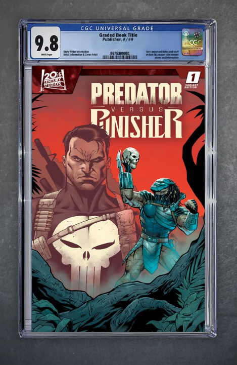 Predator vs. Punisher #1 CGC 9.8 Sajad Shah LTD 3000 [11/11/26]