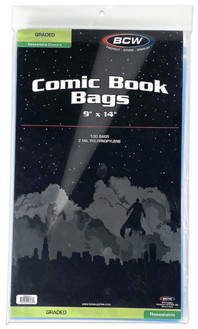 Graded Comic Book Resealable Bags (100pk)