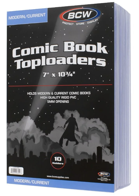 Modern/Current Comic Book Toploader Holder (10pk)