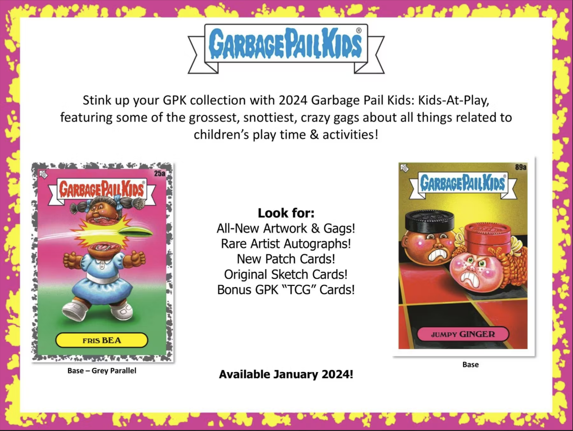 2024 Topps Garbage Pail Kids Series 1 - Kids-At-Play Collector Hobby Box (24-pk)