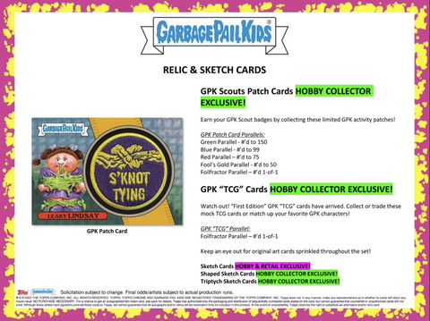 2024 Topps Garbage Pail Kids Series 1 - Kids-At-Play Collector Hobby Box (24-pk)