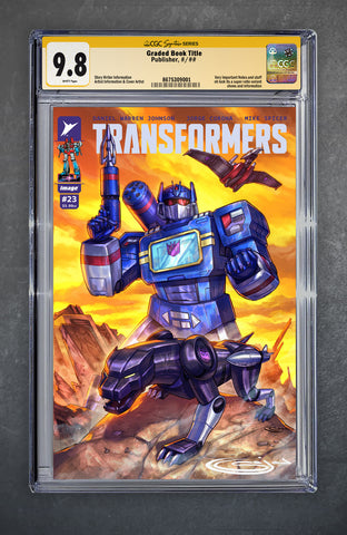 Transformers #23 CGC Signature Series 9.8 Sajad Shah Variant A Trade LTD 750 [8/13/25]