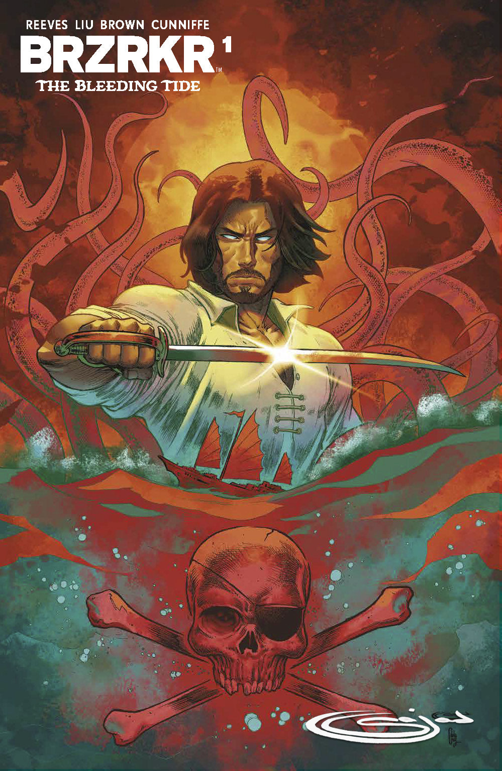 BRZRKR: The Bleeding Tide 1 Sajad Shah ***SIGNED***Variant A Trade LTD 500 [11/26/25]