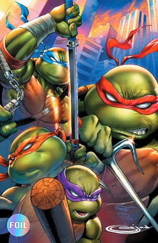 Teenage Mutant Ninja Turtles 13 Sajad Shah ***SIGNED*** Variant B Virgin Foil LTD 500 [12/10/25]