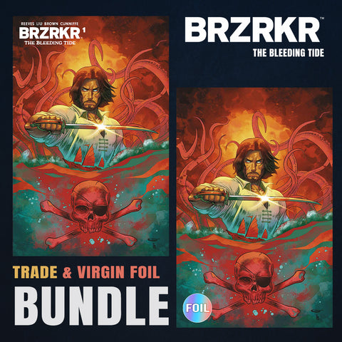 BRZRKR: The Bleeding Tide 1 Sajad Shah BUNDLE Variant A Trade + Variant B Virgin Foil [11/26/25]