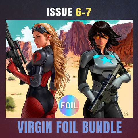 G.I. Joe 6 & 7 Ivan Talavera CONNECTING COVER BUNDLE Variant B Virgin Foil