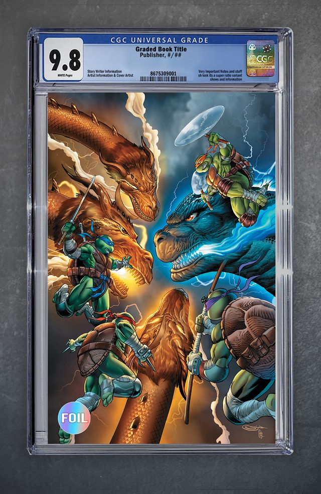 TMNT X Godzilla 1 CGC Universal Series 9.8 Sajad Shah Variant B Virgin Foil LTD 500 [11/12/25]