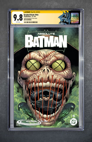 Absolute Batman 19 CGC 9.8 *Batman Custom Label* Sajad Shah LTD 1000 [4/15/26]