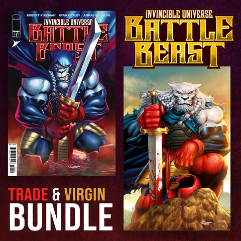 Invincible Universe: Battle Beast 1 Sajad Shah PCB Hobby BUNDLE Variant A Trade and Variant B Virgin LTD 2000 [4/16/25]