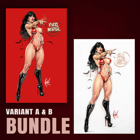 Vampirella 1 Cedric Poulat BUNDLE Variant A Virgin and Variant B Virgin [3/26/25]