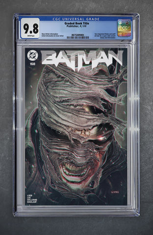 Batman 158 CGC Universal Series 9.8 John Giang Variant A Trade LTD 3000 [3/26/25] Hush 2 H2sh